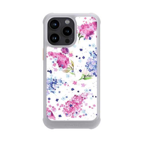 Apple iPhone 15 Pro Max NIVOmax Hortensias Floraux Lilas Rose