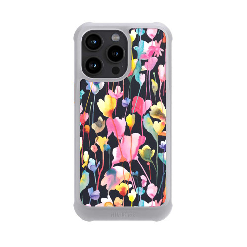 Apple iPhone 15 Pro Max NIVOmax Wildblumen schwarz