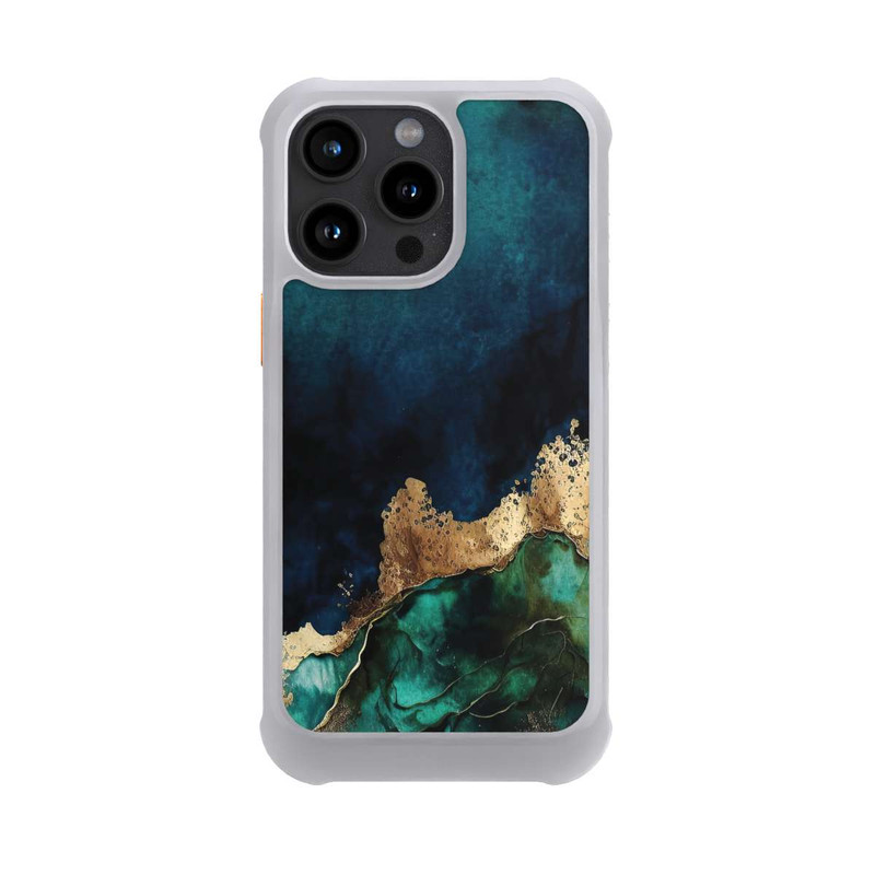 iPhone 15 Pro Max NIVOmax Petrolblau mit Gold