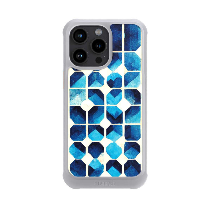iPhone 15 Pro Max NIVOmax Blaues Muster