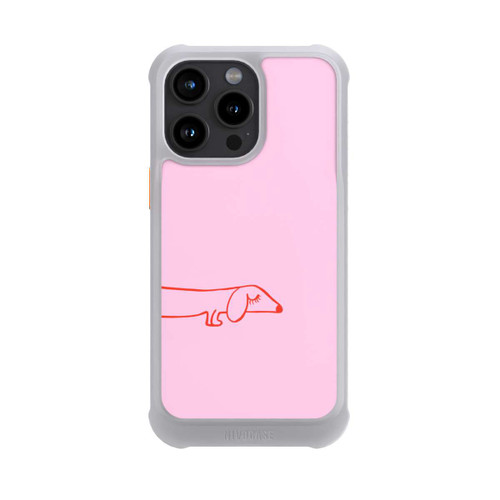 Apple iPhone 15 Pro Max NIVOmax Dachshund Illustration Pink