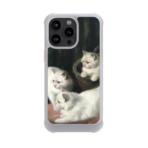 Apple iPhone 15 Pro Max NIVOmax Three White Angora Kittens