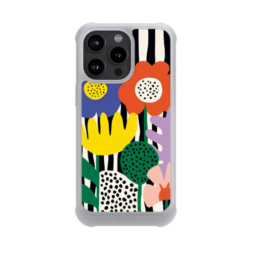 Apple iPhone 15 Pro Max NIVOmax Flowers Striped Background