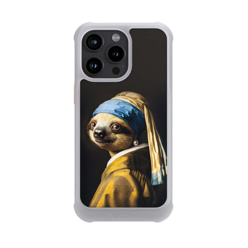 iPhone 15 Pro Max NIVOmax Sloth with a Pearl Earring
