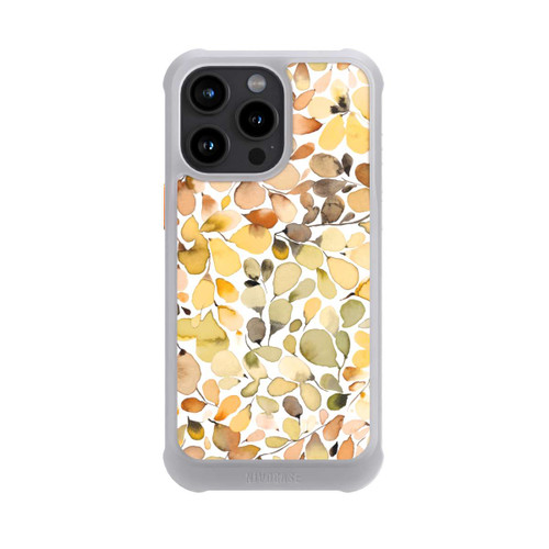 Apple iPhone 15 Pro Max NIVOmax Eukalyptus Aquarellblätter Braun Herbst
