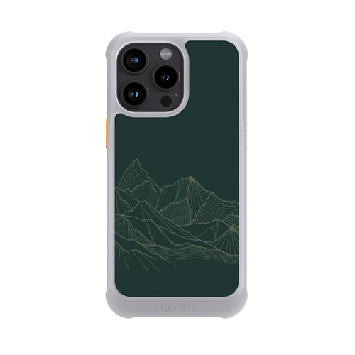 Apple iPhone 15 Pro Max NIVOmax Berg Line Art Grün