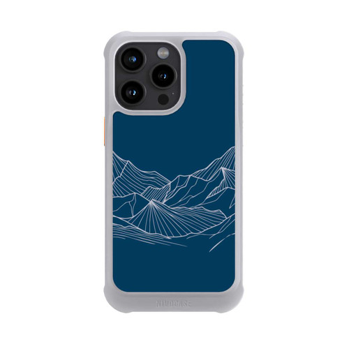 Apple iPhone 15 Pro Max NIVOmax Blue Mountain Contour Lines