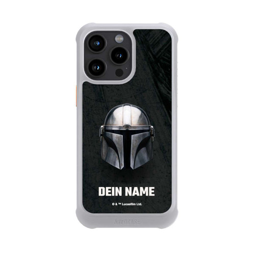 Apple iPhone 15 Pro Max NIVOmax Star Wars Mandalorian Black Helmet Personalisierbar