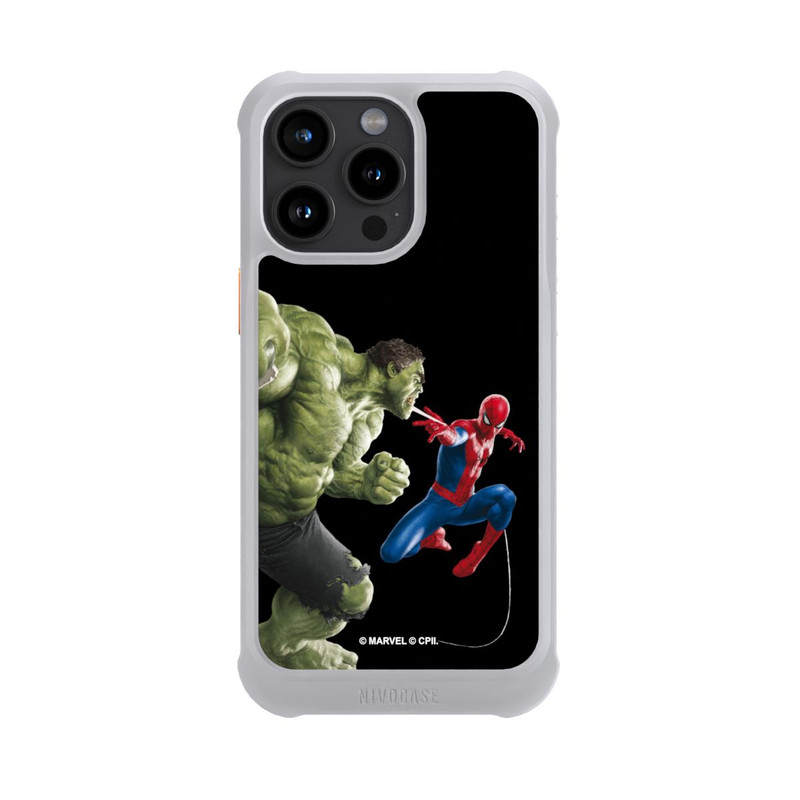iPhone 15 Pro Max NIVOmax Spider-Man fights Hulk
