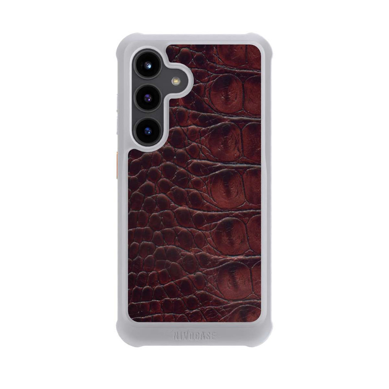 Galaxy S24 NIVOmax Croco Dark Brown