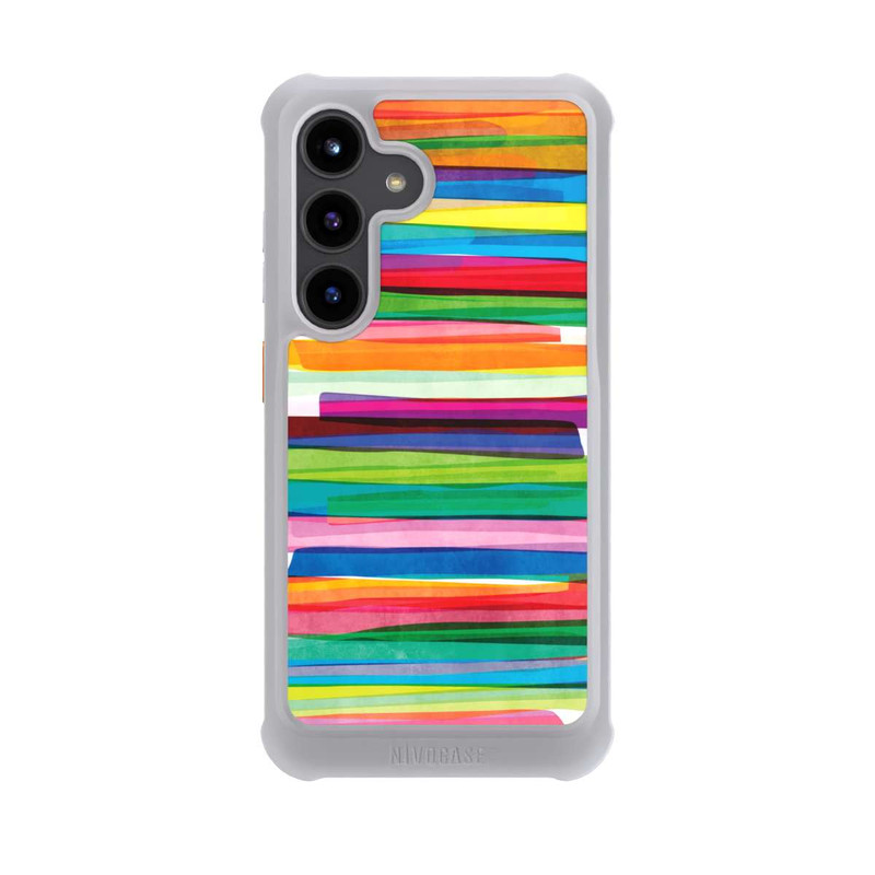 Galaxy S24 NIVOmax Rayures Colorées 1