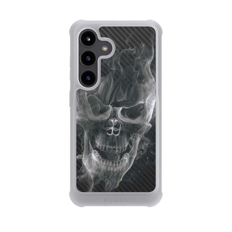 Galaxy S24 NIVOmax Smoke Skull Carbon