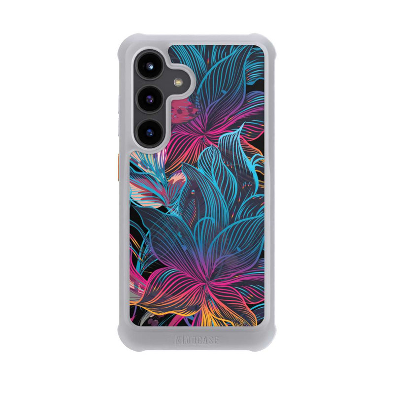 Galaxy S24 NIVOmax Le pouvoir des fleurs néon