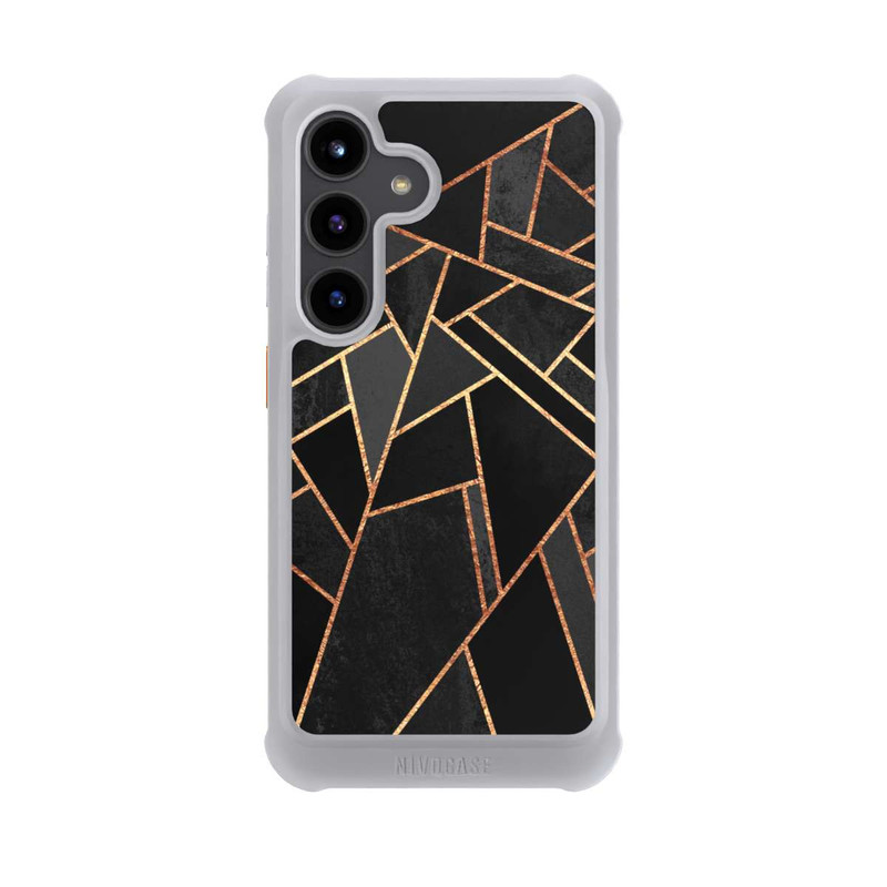 Galaxy S24 NIVOmax Schwarze Nacht Gold Druck