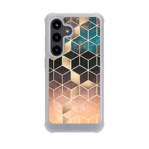 Samsung Galaxy S24 NIVOmax Ombre Traum Würfel Gold Druck