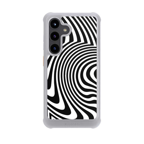 Samsung Galaxy S24 NIVOmax schwarz-weiße Wellen