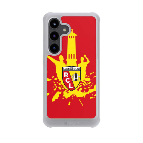 Samsung Galaxy S24 NIVOmax RC Lens Tour jaune sur rouge
