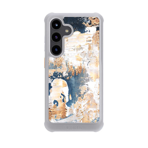Samsung Galaxy S24 NIVOmax Abstraktion Blau und Gold