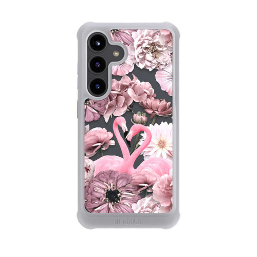 Samsung Galaxy S24 NIVOmax Flamingos in Blumen Muster