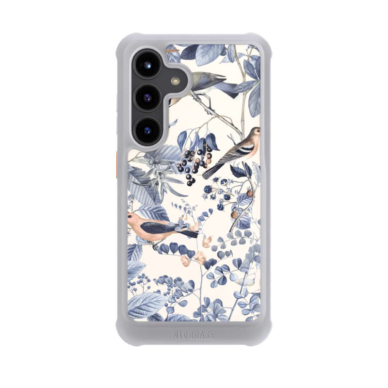 Galaxy S24 NIVOmax Vögel und Beeren in Beige