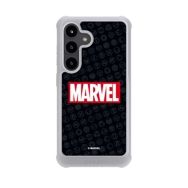 Galaxy S24 NIVOmax Marvel Logo Noir Rouge