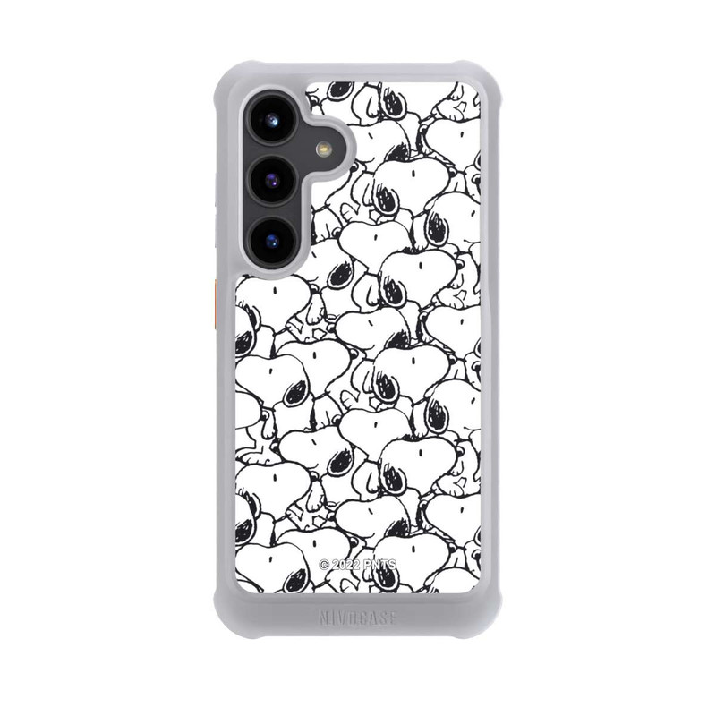 Galaxy S24 NIVOmax Snoopy Muster Schwarz und Weiß