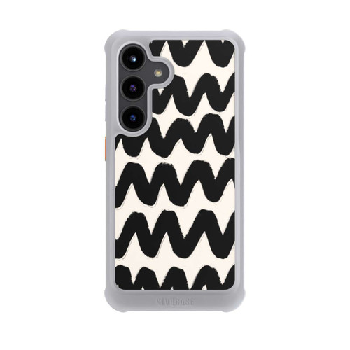 Samsung Galaxy S24 NIVOmax Vagues Noires Pattern