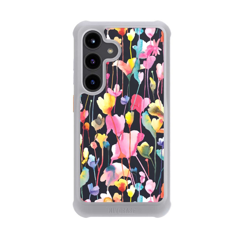 Galaxy S24 NIVOmax Wildblumen schwarz