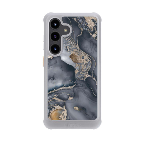 Samsung Galaxy S24 NIVOmax Alcohol Ink Gold Grau mit KI