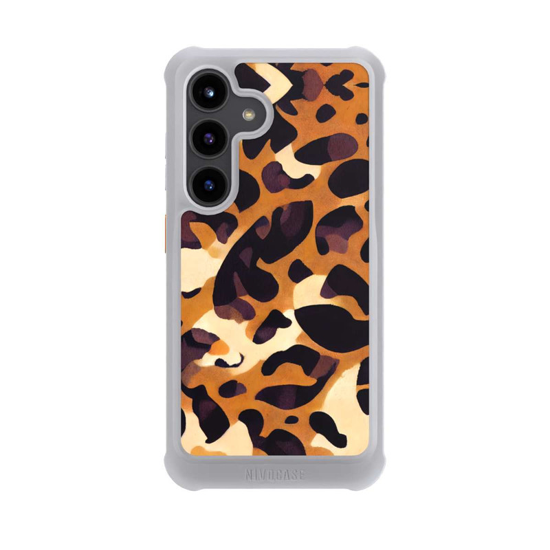 Galaxy S24 NIVOmax motif lion marron clair