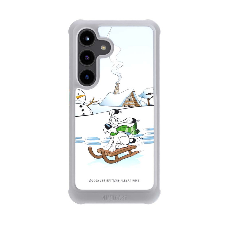 Galaxy S24 NIVOmax Idefix fährt Schlitten