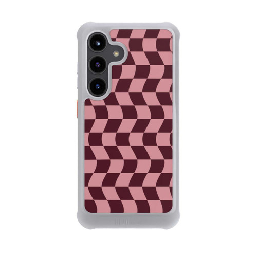 Samsung Galaxy S24 NIVOmax Schachbrett Rot-Rosa
