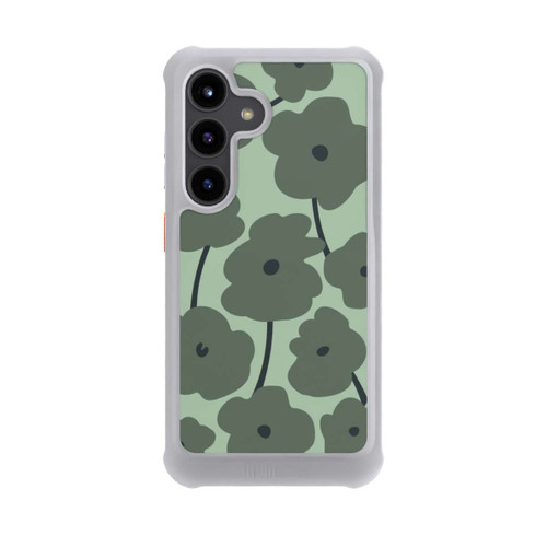 Samsung Galaxy S24 NIVOmax Minimalistische Blumen Grün