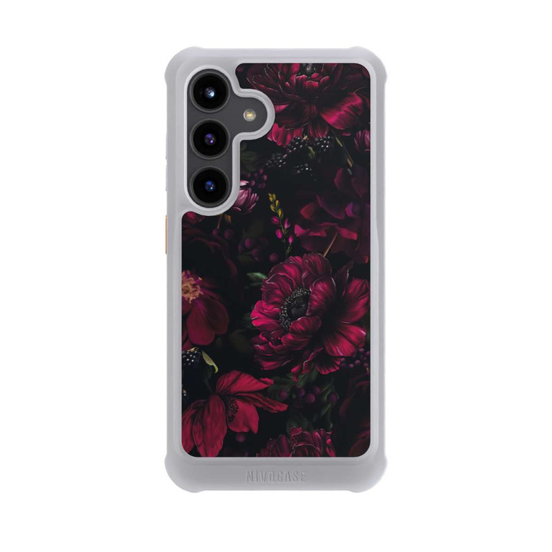 Galaxy S24 NIVOmax Dunkle Rote Blumen Liebe