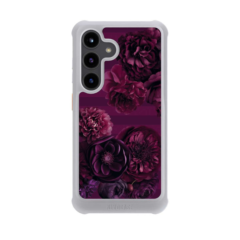 Galaxy S24 NIVOmax Majestic Baroque Blossom Dream Burgundy Pink with AI