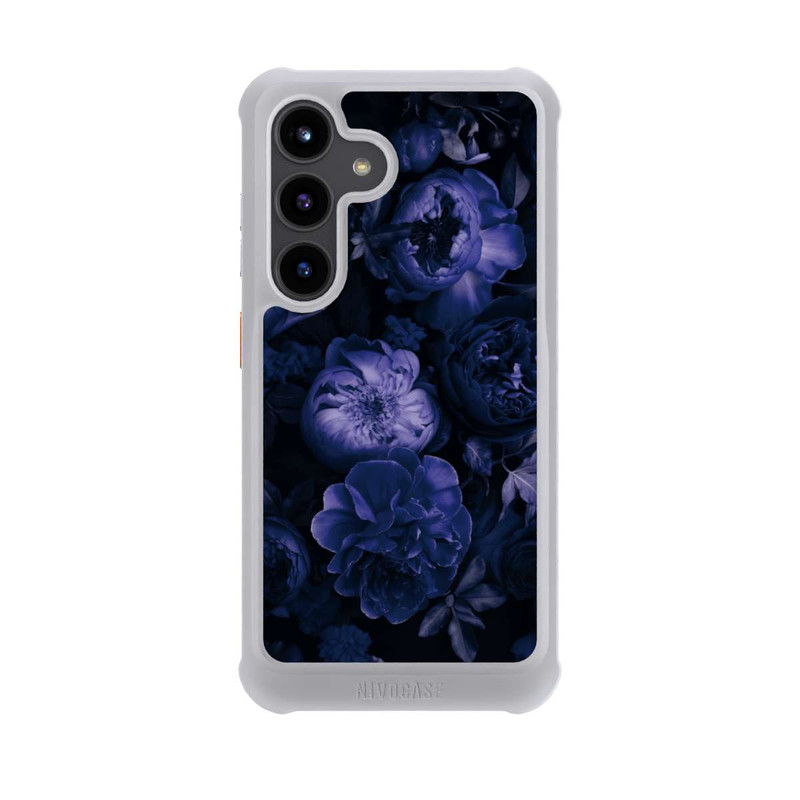 Galaxy S24 NIVOmax Victorian Grandeur Large Flowers Purple Mit KI