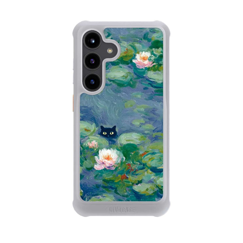 Galaxy S24 NIVOmax Katze im Teich Gemälde Impressionismus