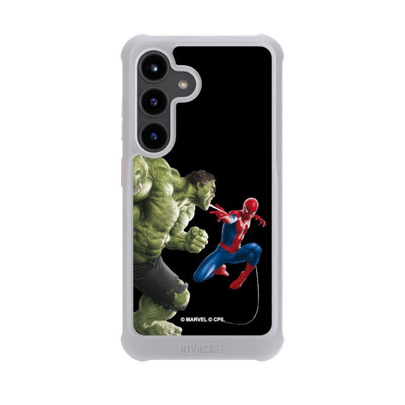 Galaxy S24 NIVOmax Spider-Man affronte Hulk