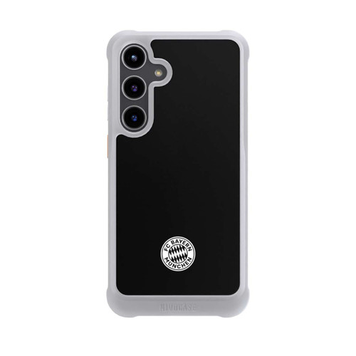 Samsung Galaxy S24+ NIVOmax Klassisches FCB Logo Klein - Weiß auf Schwarz
