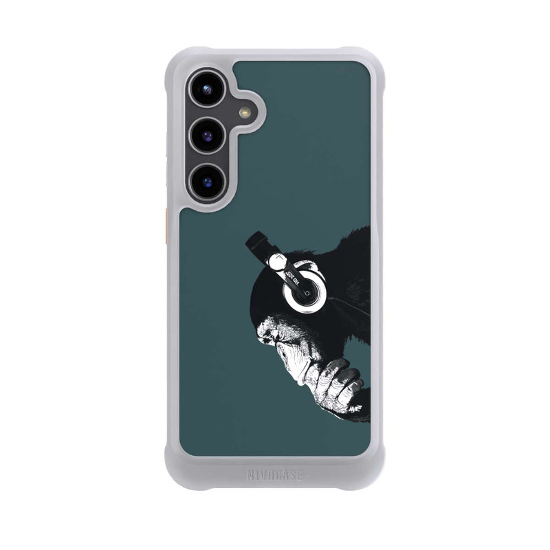 Galaxy S24 + NIVOmax Denkender Affe Blau