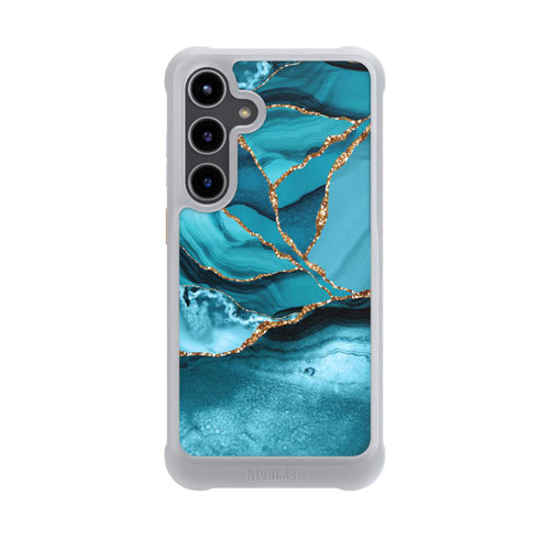 Samsung Galaxy S24+ NIVOmax Eisblaue Marmor Landschaft