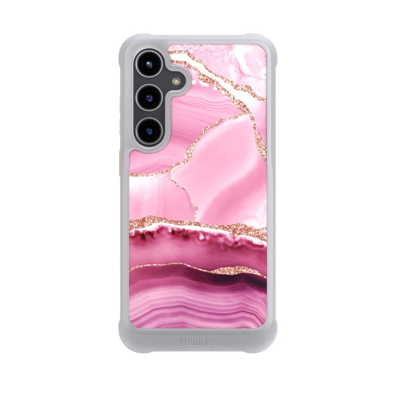 Galaxy S24 + NIVOmax Meerjungfrauen Pink Marmor