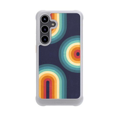 Samsung Galaxy S24+ NIVOmax Double Rainbow on Blue