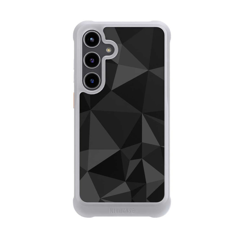 Galaxy S24 + NIVOmax Polygonmuster schwarz