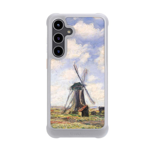 Samsung Galaxy S24+ NIVOmax Tulpenfelder mit der Rijnsburger Windmühle von Claude Monet
