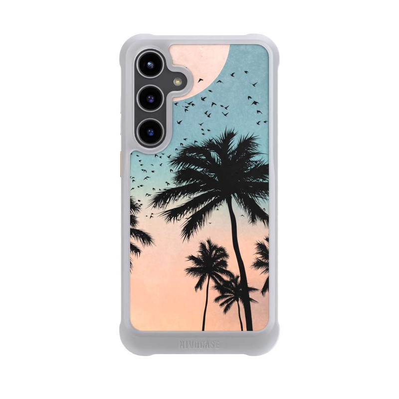 Galaxy S24 + NIVOmax Sonnenaufgang Palmen