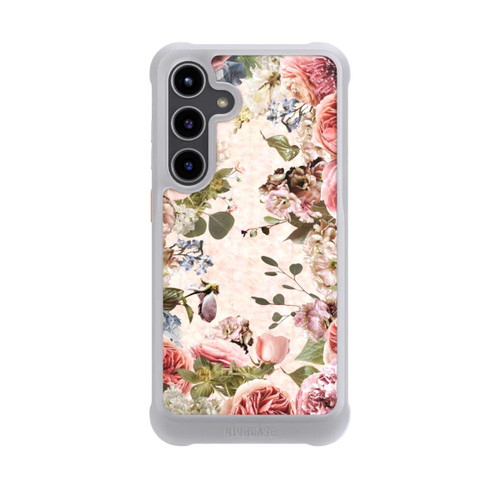 Samsung Galaxy S24+ NIVOmax Blumenrahmen Pfingstrosen Pastell