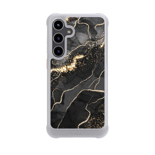 Samsung Galaxy S24+ NIVOmax Dunkler Marmor Wirbel Goldoptik