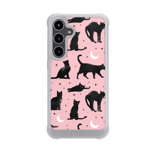 Samsung Galaxy S24+ NIVOmax Katzen und Mond auf Rosa
