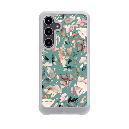 Samsung Galaxy S24+ NIVOmax Abstrakte Blumenblätter grün